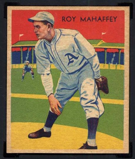 1934-1936 R327 Diamond Stars #10 Roy Mahaffey (1935) Philadelphia Athletics - Front