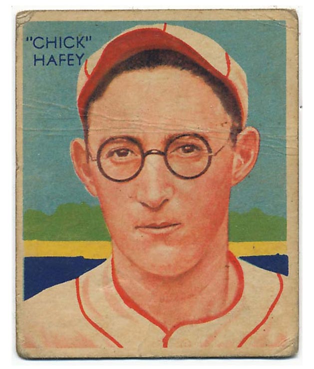 1934-1936 R327 Diamond Stars #18 “Chick” Hafey (1934) Cincinnati Reds - Front