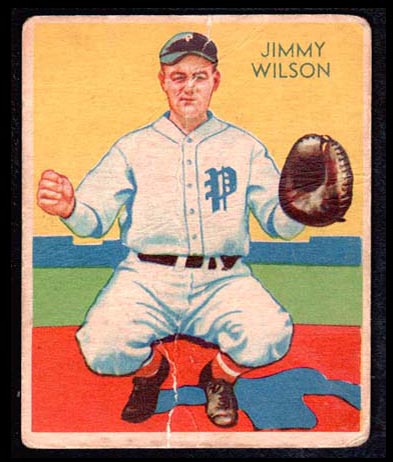 1934-1936 R327 Diamond Stars #22 Jimmy Wilson (1936) Philadelphia Phillies - Front