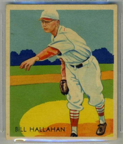 1934-1936 R327 Diamond Stars #23 Bill Hallahan (1934) St. Louis Cardinals - Front