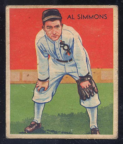 1934-1936 R327 Diamond Stars #2 Al Simmons (1934) Chicago White Sox - Front