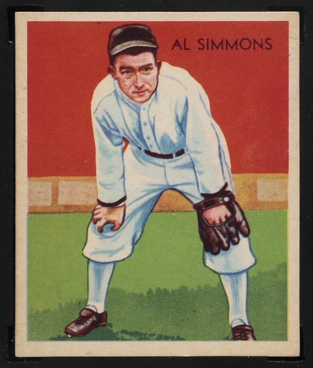 1934-1936 R327 Diamond Stars #2 Al Simmons (1936) Detroit Tigers - Front