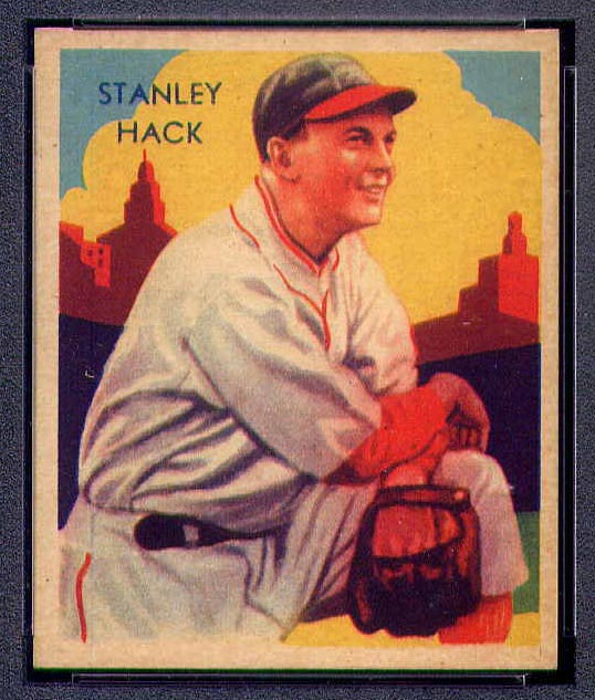 1934-1936 R327 Diamond Stars #34 Stanley Hack (1935) Chicago Cubs - Front