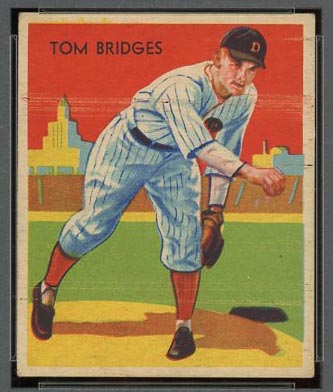 1934-1936 R327 Diamond Stars #5 Tom Bridges (1936) Detroit Tigers - Front