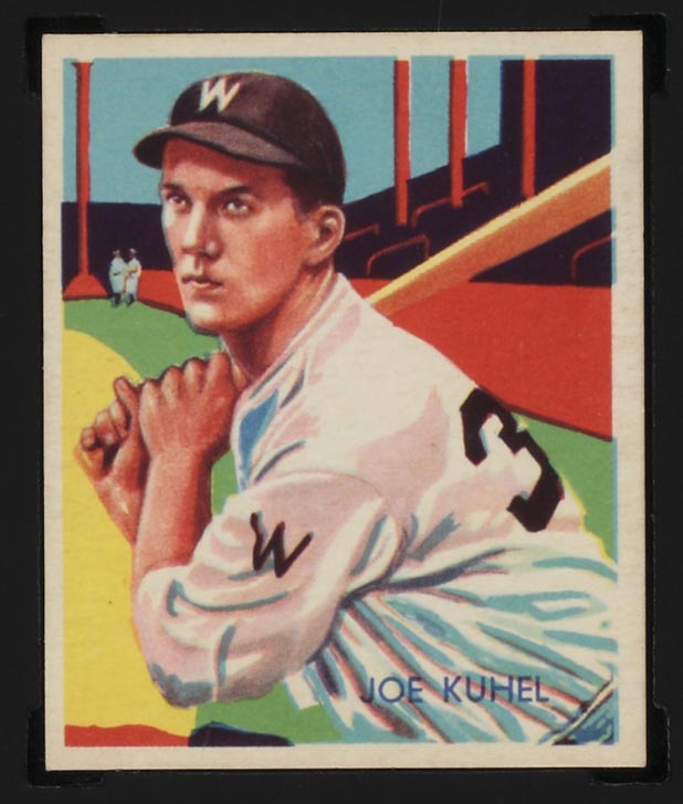 1934-1936 R327 Diamond Stars #78 Joe Kuhel (1936) Washington Senators - Front