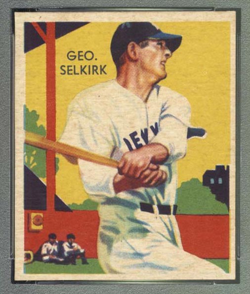 1934-1936 R327 Diamond Stars #88 Geo. Selkirk (1936) New York Yankees - Front