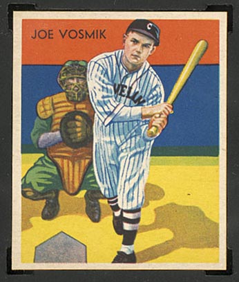 1934-1936 R327 Diamond Stars #8 Joe Vosmik (1936) Cleveland Indians - Front