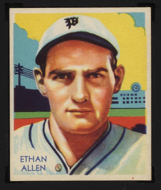 1934-1936 R327 Diamond Stars #92 Ethan Allen (1936) Philadelphia Phillies - Front