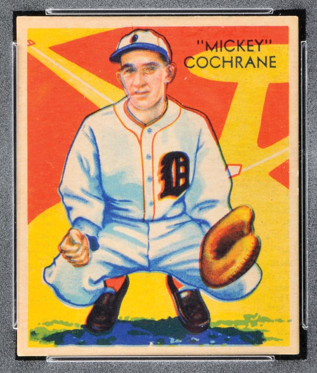 1934-1936 R327 Diamond Stars #9 “Mickey” Cochrane (1936) Detroit Tigers - Front