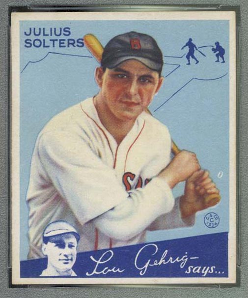 1934 Goudey #30 Julius Solters Boston Red Sox - Front