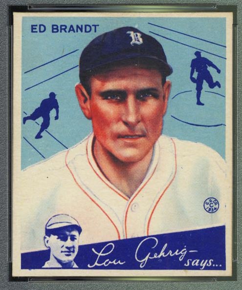 1934 Goudey #5 Ed Brandt Boston Braves - Front