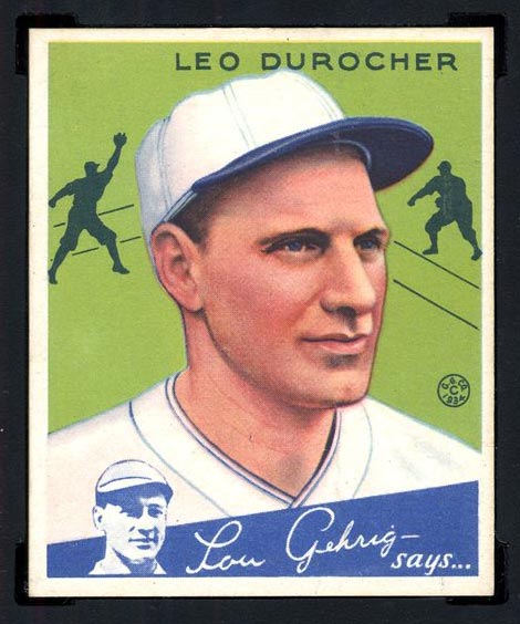 1934 Goudey #7 Leo Durocher St. Louis Cardinals - Front