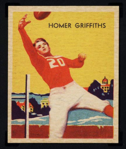 1935 National Chicle #13 Homer Griffiths Chicago Cardinals - Front