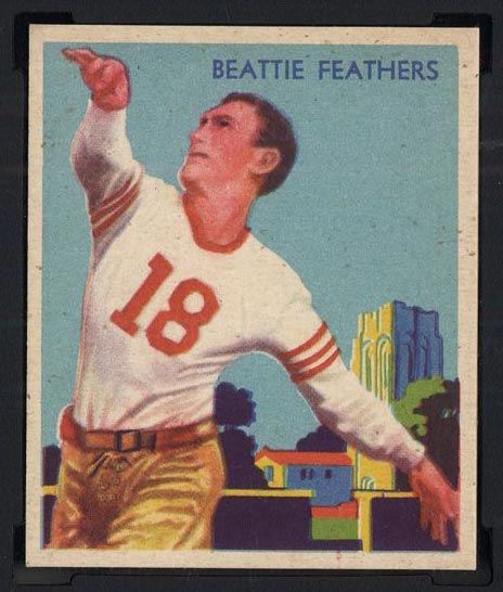 1935 National Chicle #23 Beattie Feathers Chicago Bears - Front