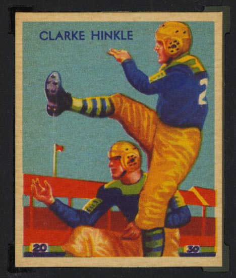 1935 National Chicle #24 Clarke Hinkle Green Bay Packers - Front