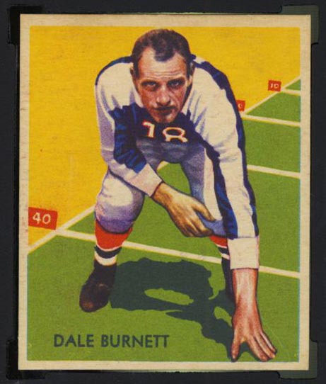 1935 National Chicle #25 Dale Burnett New York Giants - Front