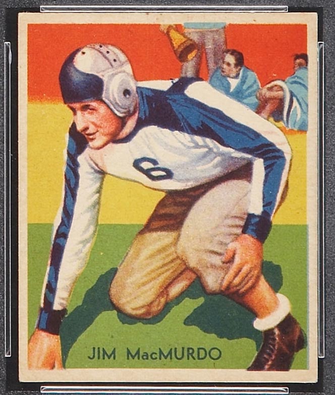 1935 National Chicle #29 Jim MacMurdo Philadelphia Eagles - Front