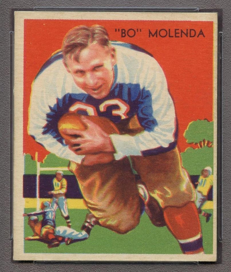 1935 National Chicle #2 Bo Molenda New York Giants - Front