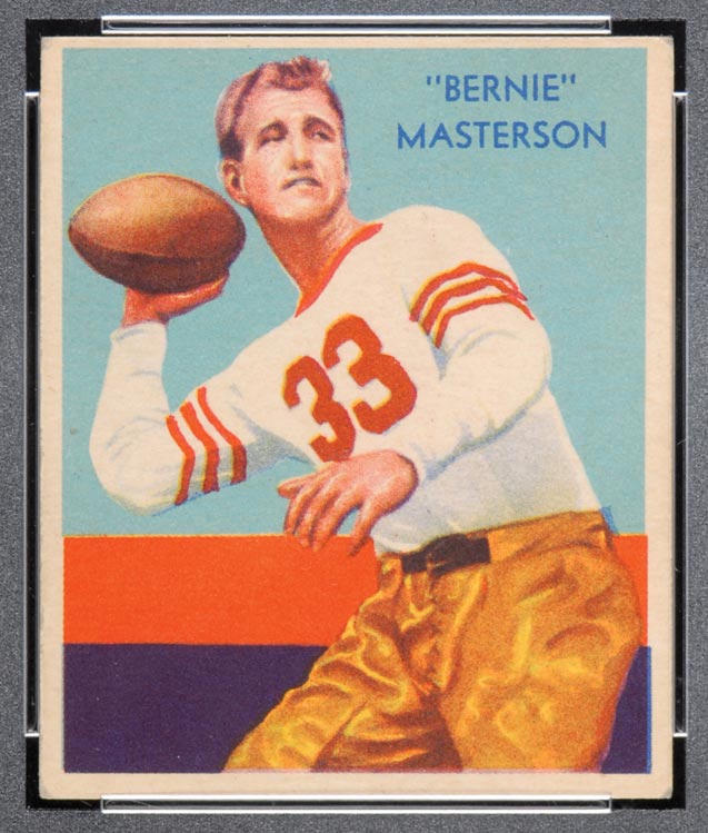 1935 National Chicle #36 Bernie Masterson Chicago Bears - Front