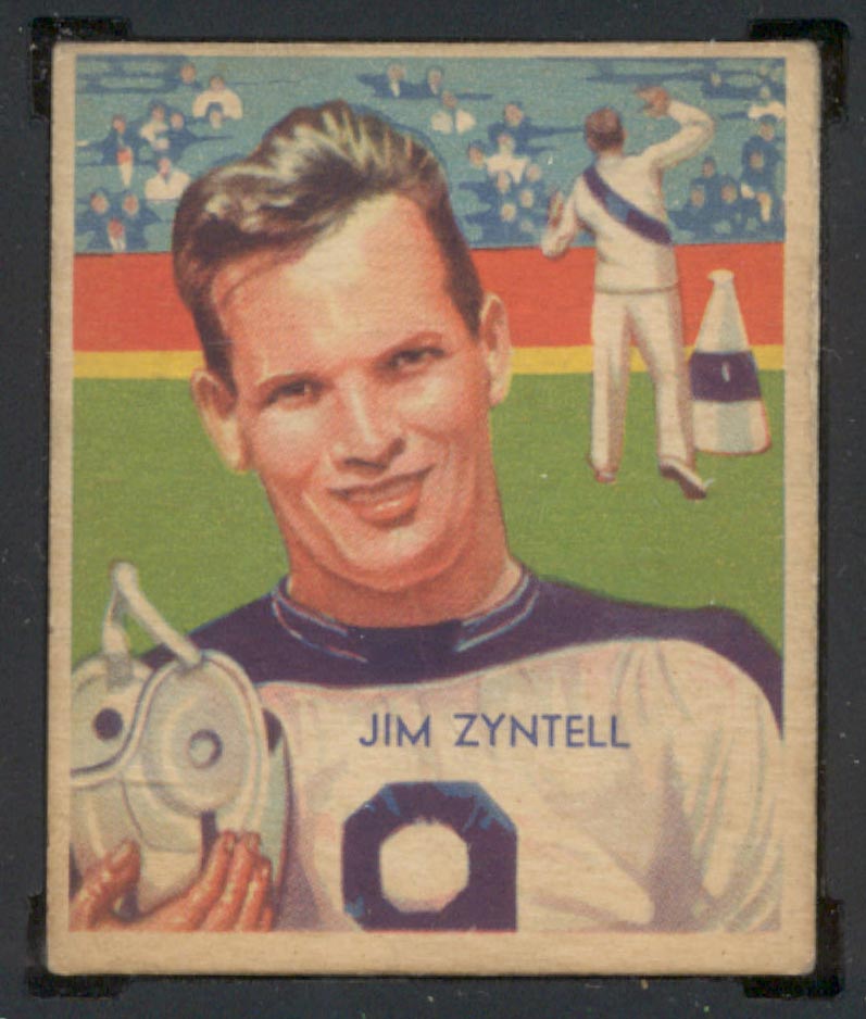 1935 National Chicle #8 Jim Zyntell Philadelphia Eagles - Front