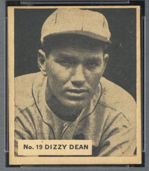 1936 V355 World Wide Gum #19 “Dizzy” Dean St. Louis Cardinals - Front