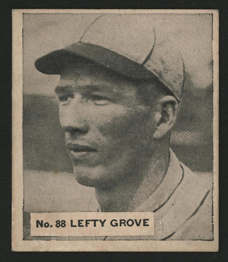 1936 V355 World Wide Gum #88 “Lefty” Grove Boston Red Sox - Front