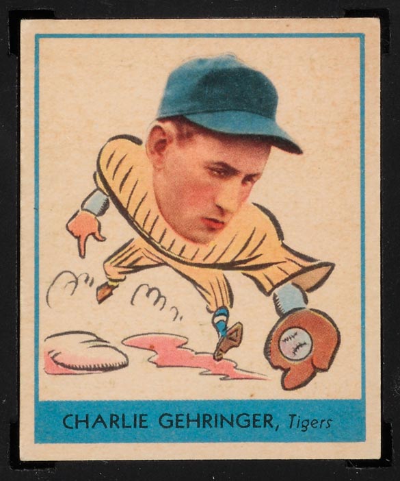 1938 Goudey #241 Charlie Gehringer Detroit Tigers - Front