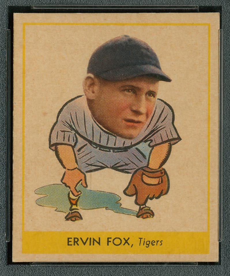 1938 Goudey #242 Ervin Fox Detroit Tigers - Front