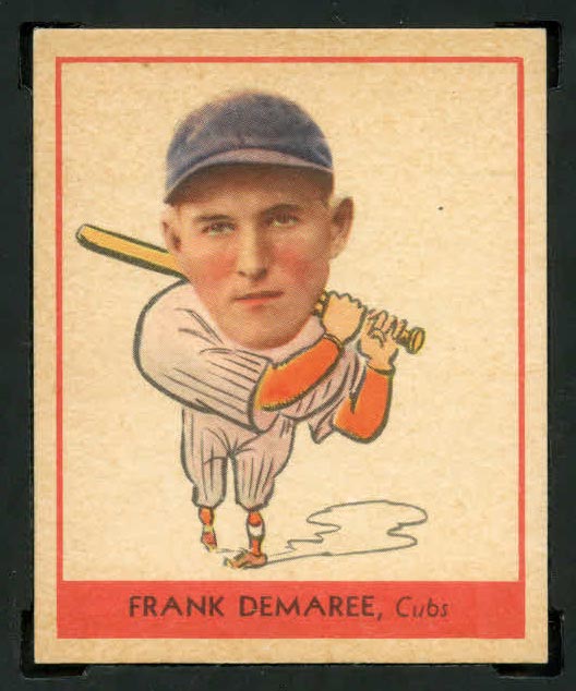 1938 Goudey #244 Frank Demaree Chicago Cubs - Front