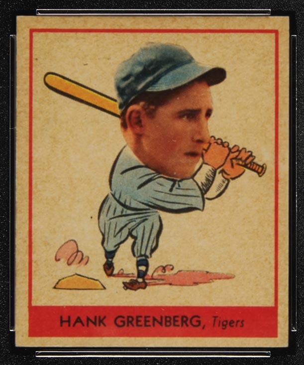1938 Goudey #253 Hank Greenberg Detroit Tigers - Front