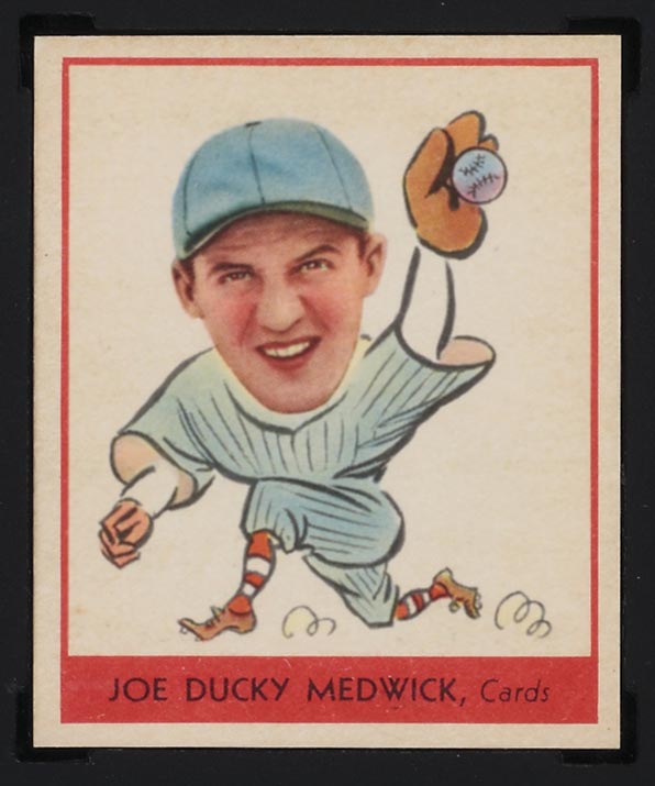 1938 Goudey #262 Joe “Ducky” Medwick St. Louis Cardinals - Front