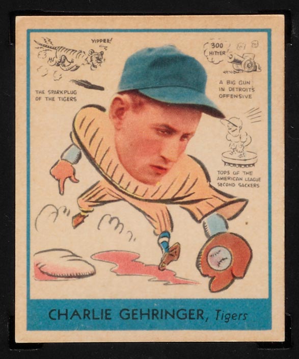 1938 Goudey #265 Charlie Gehringer Detroit Tigers - Front