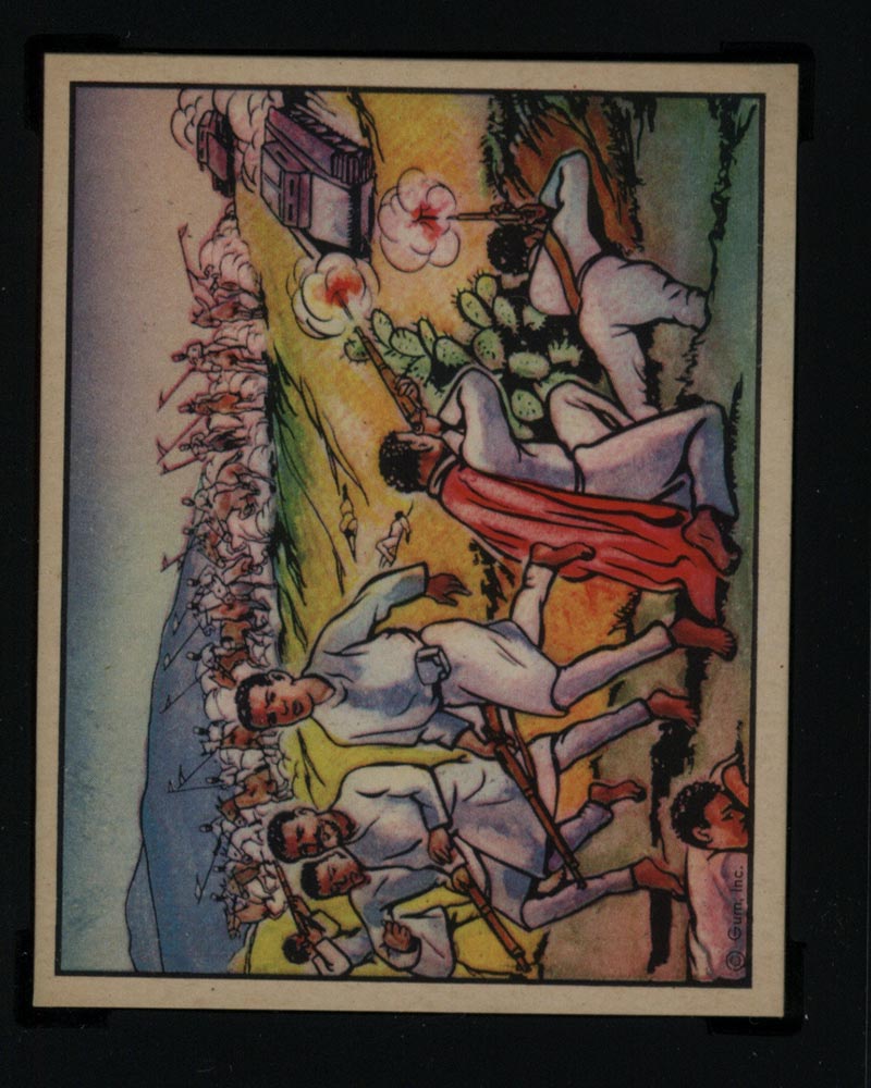 1938 Gum Inc Horrors of War #167 Askari Cavalrymen Advance on Adowa - Front