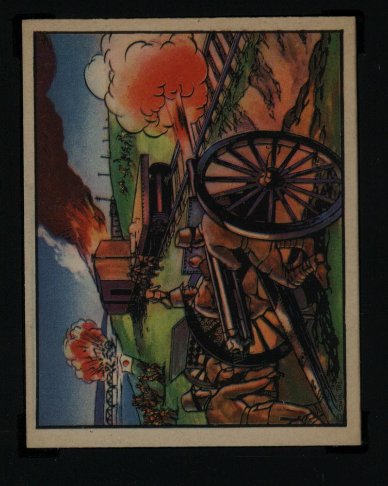 1938 Gum Inc Horrors of War #222 Chinese “Lifeline” Cut by Tokio Troops - Front