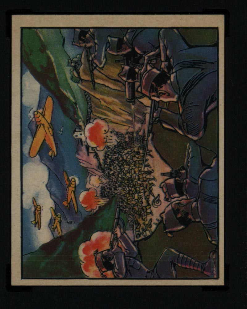 1938 Gum Inc Horrors of War #233 Clear Weather Leads to Loyalist Trap - Front