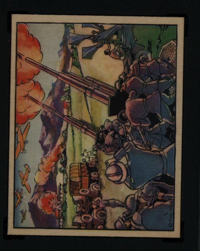 1938 Gum Inc Horrors of War #234 Spanish Rebel Planes Bomb French Border - Front