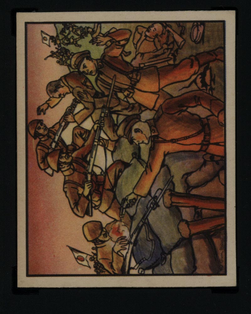 1938 Gum Inc Horrors of War #245 Japs Wrest Hilltop from Soviets in Fight - Front