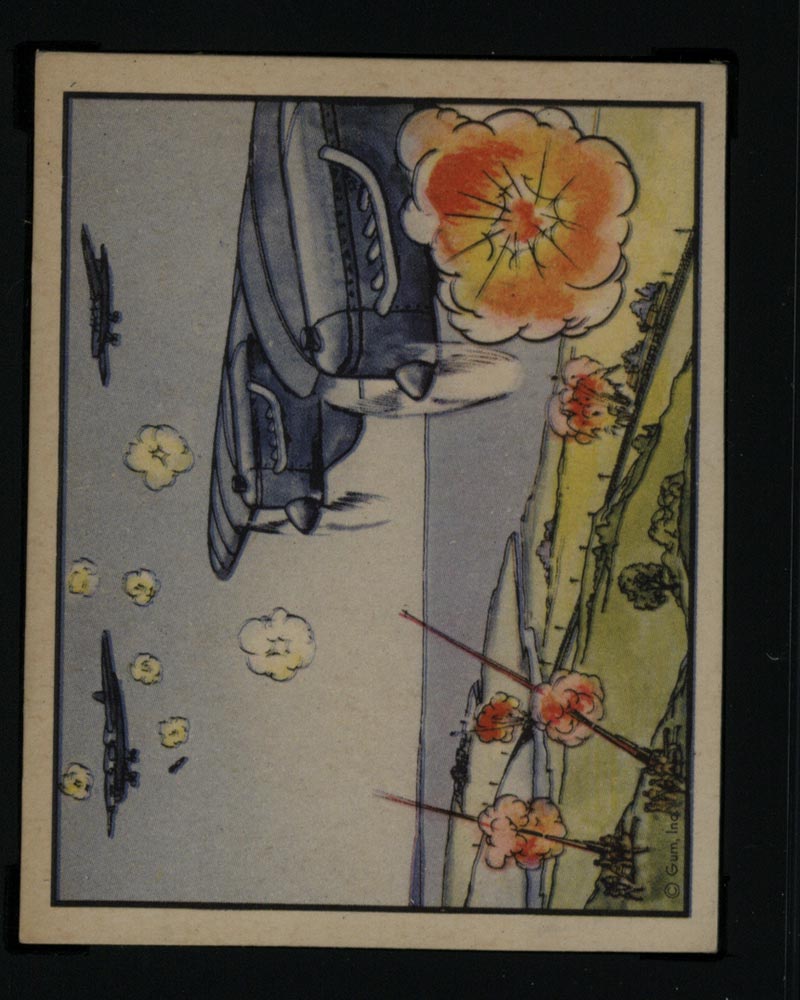 1938 Gum Inc Horrors of War #246 Soviet Planes Bomb Area Japs Claim - Front