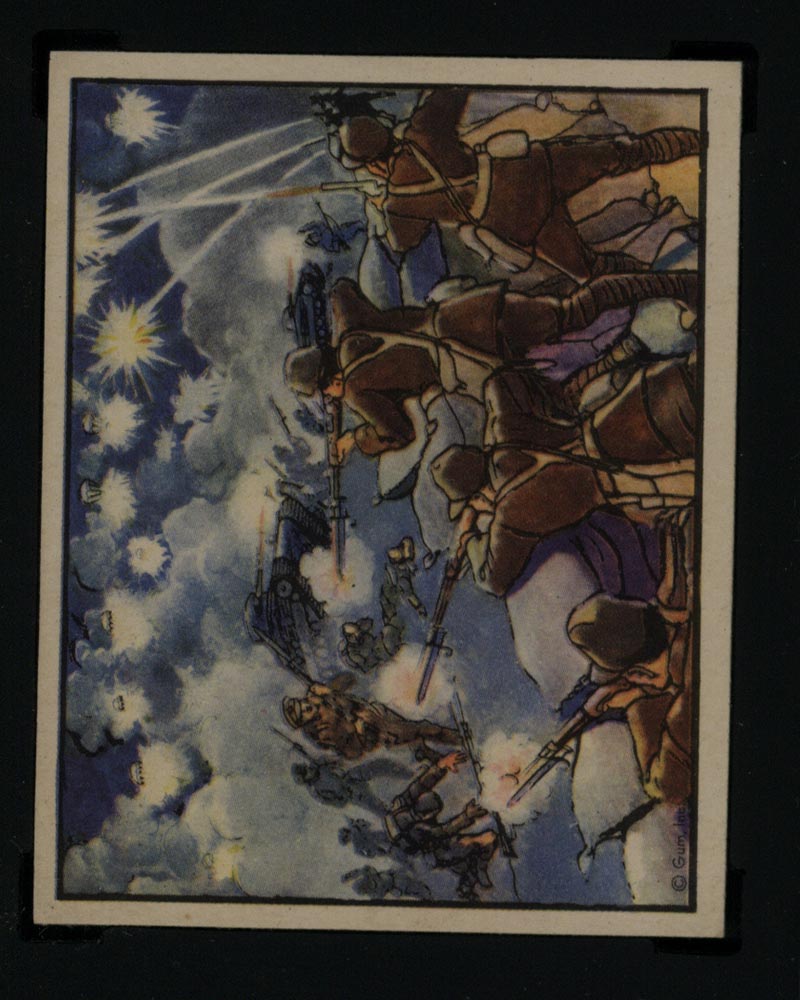 1938 Gum Inc Horrors of War #248 Jap Flares Disperse Fog and Expose Foe - Front