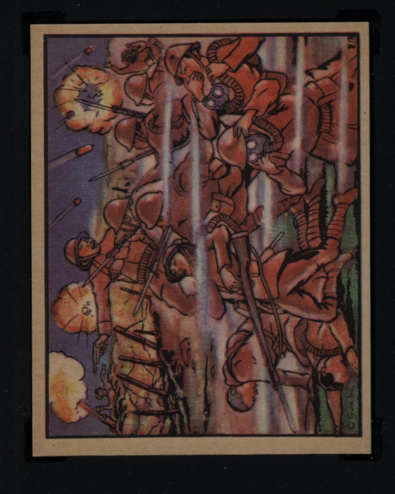 1938 Gum Inc Horrors of War #52 Chinese Use Gas in Counteroffensive - Front