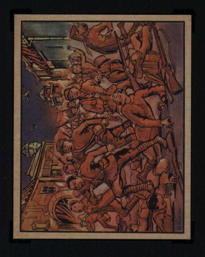 1938 Gum Inc Horrors of War #56 Nanking Retreat Turned Into a Rout - Front