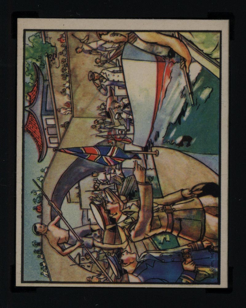1938 Gum Inc Horrors of War #73 British Commander Breaks Up a Blockade - Front