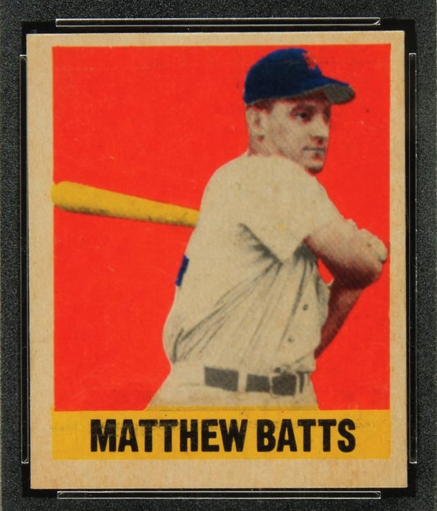 1948-1949 Leaf #108 Matthew Batts Boston Red Sox - Front