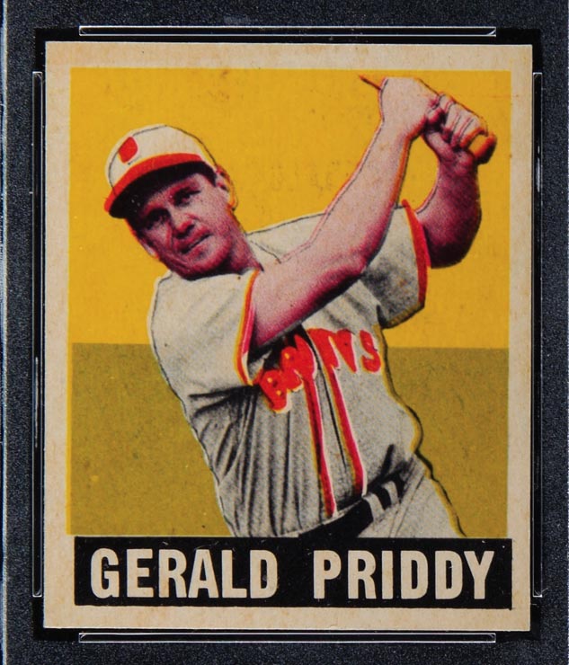 1948-1949 Leaf #111 Gerald Priddy St. Louis Browns - Front