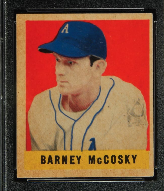 1948-1949 Leaf #63 Barney McCosky Philadelphia Athletics - Front