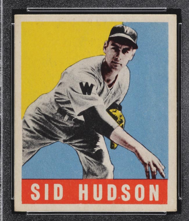 1948-1949 Leaf #84 Sid Hudson Washington Senators - Front