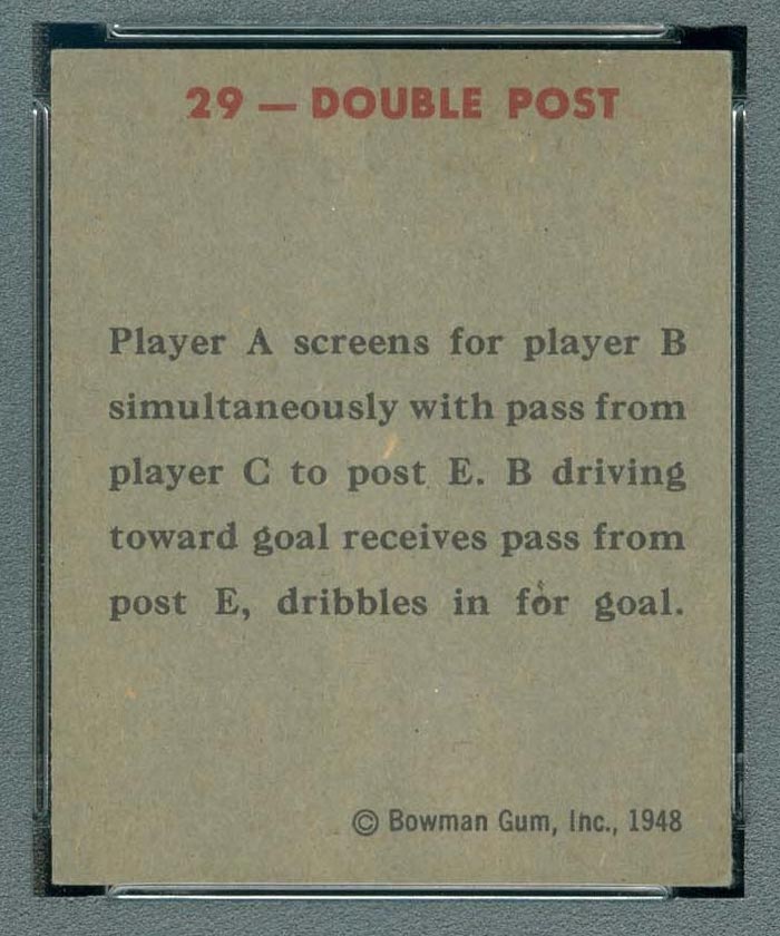 1948 Bowman #29 Double Post - Back