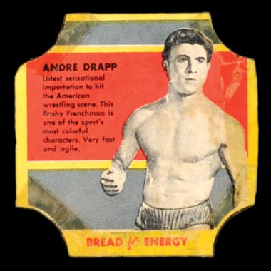 1950-1951 D290-12 Bread for Energy Andre Drapp Professional Wrestler