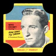 1950-1951 D290-12 Bread for Energy Bing Crosby Actor, Here Comes the Groom