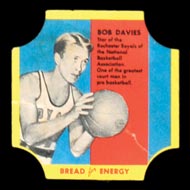 1950-1951 D290-12 Bread for Energy Bob Davies Rochester Royals